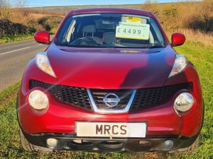 NISSAN JUKE 'ACENTE (SPORTS PACK)' 1.6cc PETROL 2010 - 60 PLATE ISLAND RED - LOW MILEAGE.