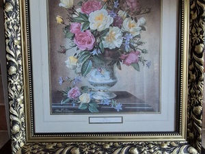 Framed picture of Roses by Albert Williams