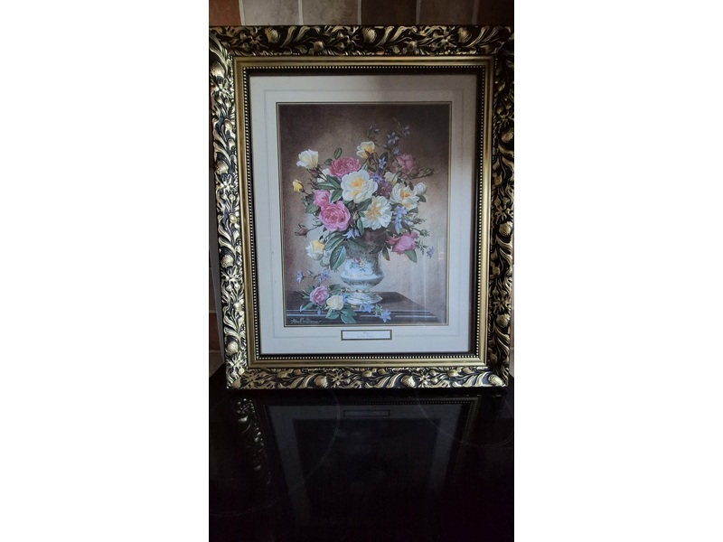Framed picture of Roses by Albert Williams