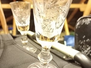 4 Edinburgh crystal liquer glasses in Sandown