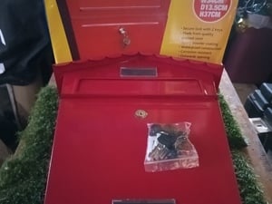 Wall mounted post box in Ventnor