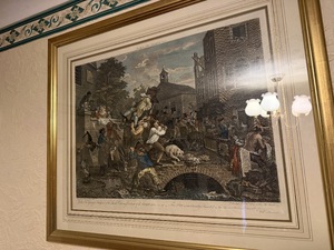 Set of 4 Coloured Prints of engravings by William Hogarth in Sandown
