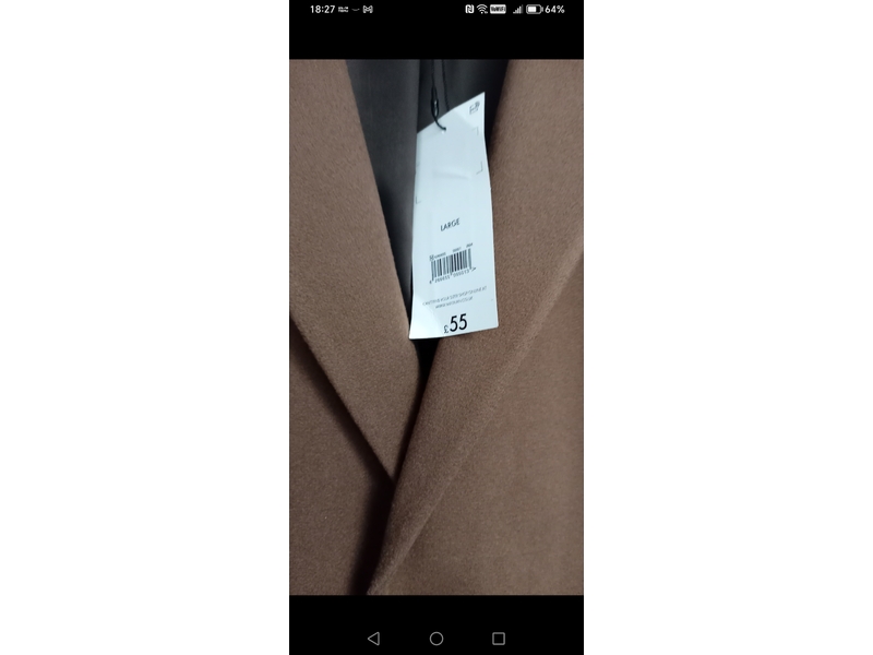 Man's overcoat brand new Coats and Jackets in Ryde