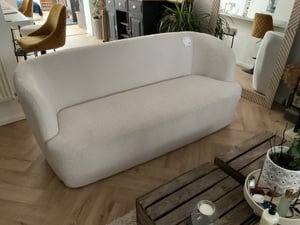 White Boucle Sofa in East Cowes