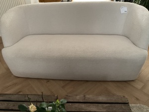 White Boucle Sofa in East Cowes