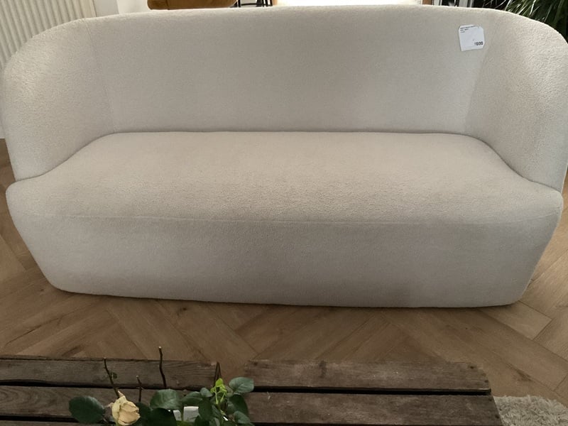 White Boucle Sofa in East Cowes