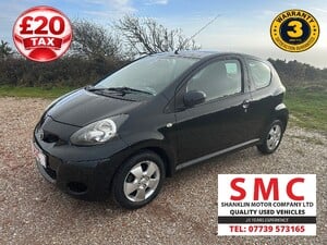 £20 TAX 62K 2010(60) TOYOTA AYGO BLACK EDITION