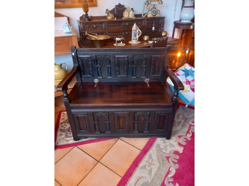 Oak Bench/storage in Shanklin