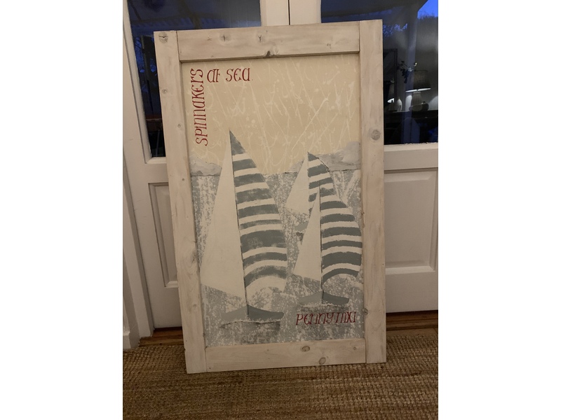 Unique Original Coastal Art/ Shabby Chic Frame in Bembridge