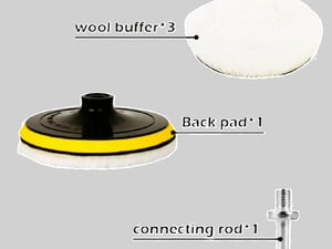 4" Flocking Sanding Discs with Hook Loop Buffing Pads Compatible with Electric Drill