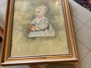 Picture of Girl painted 1917 in Newport