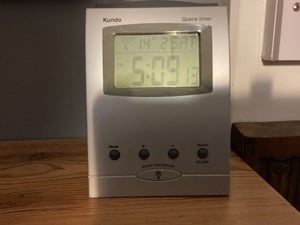 KUNDO Space Timer, Radio Controlled Alarm CLOCK in Cowes