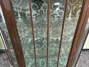 1930’s Antique Curved Glass Display Cabinet - Can Deliver Furniture in Newport