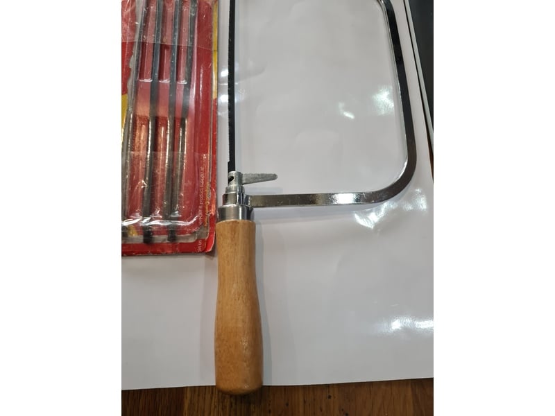 Wooden handled Coping Saw + 5 Blades Saws in Seaview