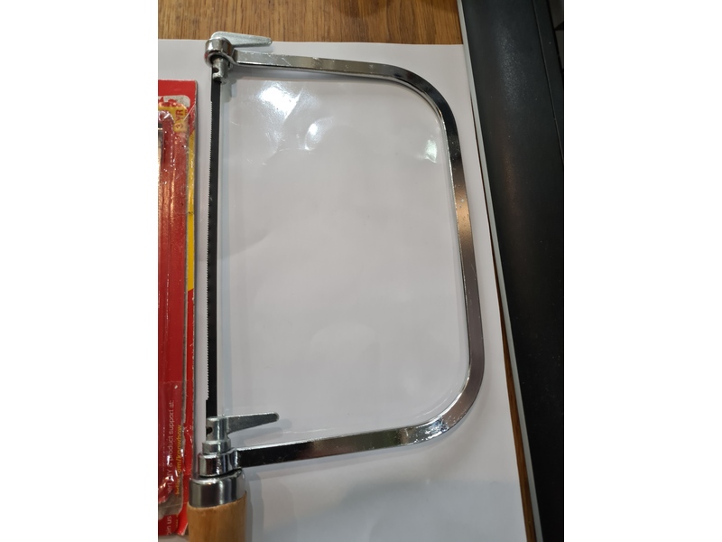 Wooden handled Coping Saw + 5 Blades