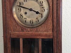 Attractive vintage chiming wall clock  in East Cowes