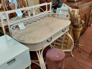Wicker dressing table & Headboards x 2 in Shanklin