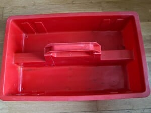 Curver Plastic Tools Carry Caddy Large 2 Section Kitchen Cleaning Trug Tidy Organizer in Seaview