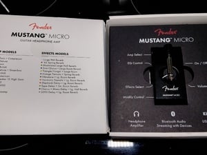 Fender Mustang Micro Guitar Headphone Amp in Totland Bay