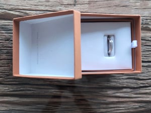 BNWB: Laura Vann Platinum/White Gold Pillar Ring with box RRP £175 - try before you buy in Ventnor
