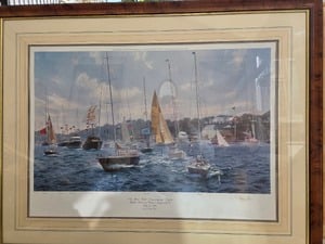 Sailing Print. New York Yacht Club Regatta  1994 in Newport