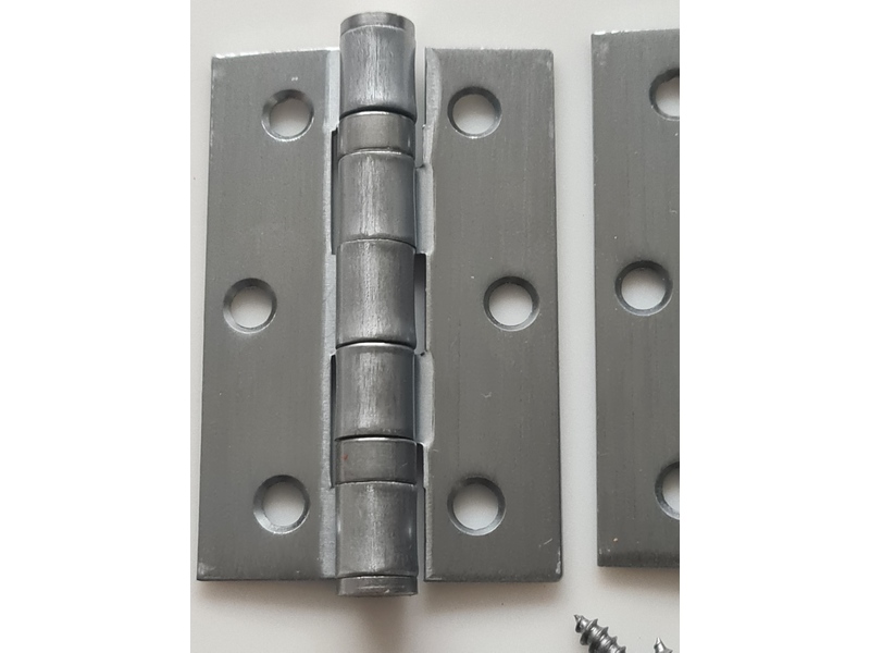 1 Pr Dale Hardware HD  Ball Bearing Hinges 75 x 50 x 2mm + Screws Satin Finish