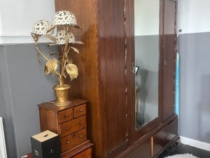 WARDROBE AIRMOIRE MAHOGANY BY TREVOR PAGE OF NORWICH KNOCK DOWN in Ryde