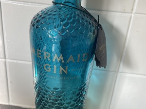 Mermaid gin bottle