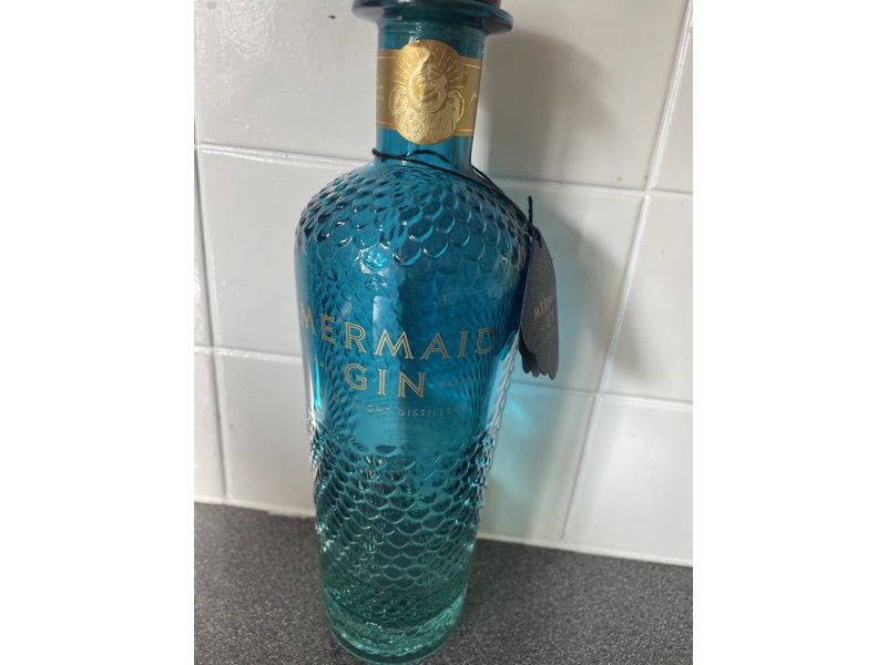 Mermaid gin bottle