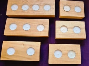 Hand made Tulip Wood Tea Light Holders Various sizes and Prices in Seaview