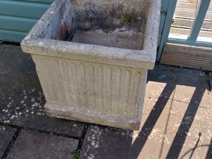 Two concrete planters in Freshwater