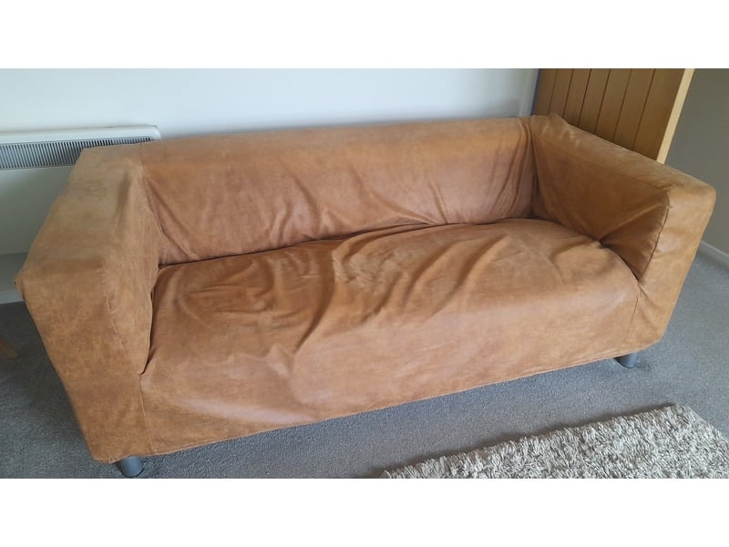 IKEA Classic  Klippan Sofa with spare Faux Leather cover in Shanklin