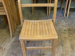 Wooden chairs suitable for indoors or out, only 40 left in Cowes