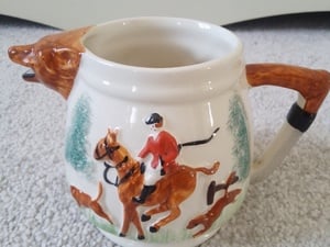 Portland Pottery Hunting Scene Milk Jug in Shanklin
