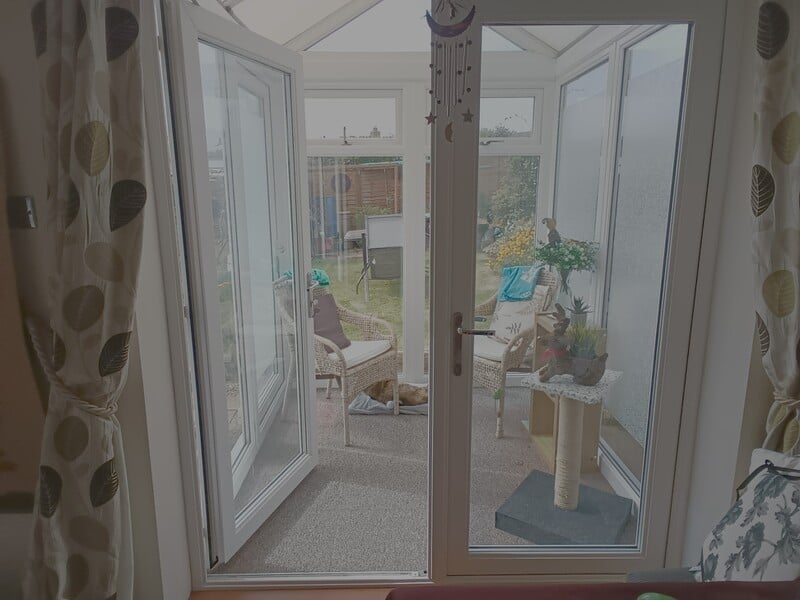 Conservatory for sale and french double door together or separate. in Shanklin