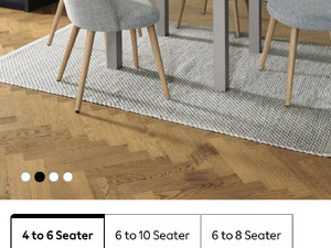 Next Malvern Dove Grey 4-6 seat dining table  in Newport