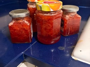 Homemade strawberry jam  in Shanklin