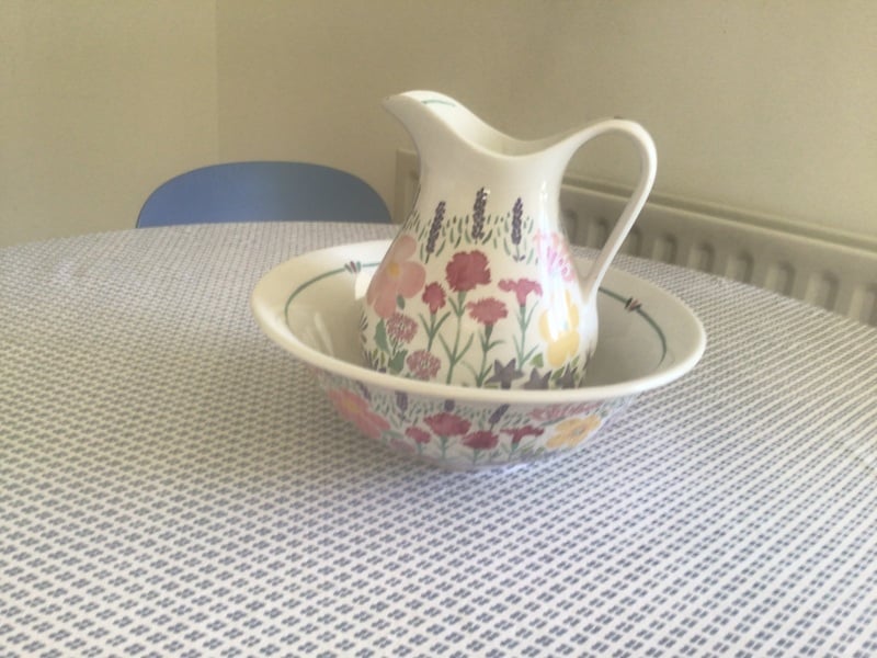 National Trust wash bowl and jug in Newport