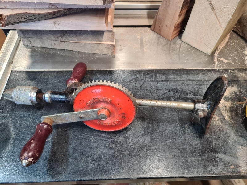 Vintage Working Stanley 2 Speed Breast Drill Early 20th Century Made In England in Seaview