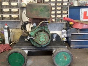 FULLY SERVICED STATIONERY PETROL ENGINE ON TROLLEY  Lawnmowers and Trimmers