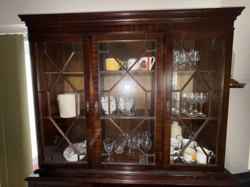 Mahogany Display Cabinet