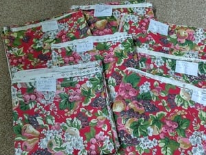Various lengths of Laura Ashley Reubens Crimson material in Ryde