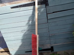 Broom outside (stiff) in Ryde