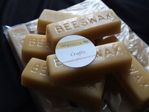 Beeswax. Natural Beeswax Blocks, each 1oz (approx). Qty 16 blocks in Newport