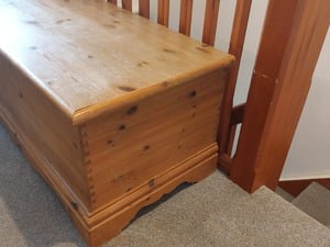 Solid pine Blanket Box / Chest. in Sandown