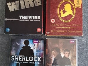 DVD box sets: Sherlock Holmes, Sherlock and The Wire in Newport