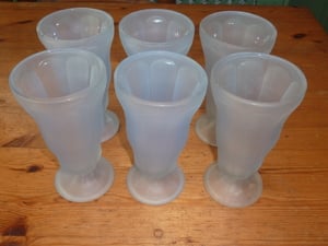 set of six sundae glasses in Shanklin