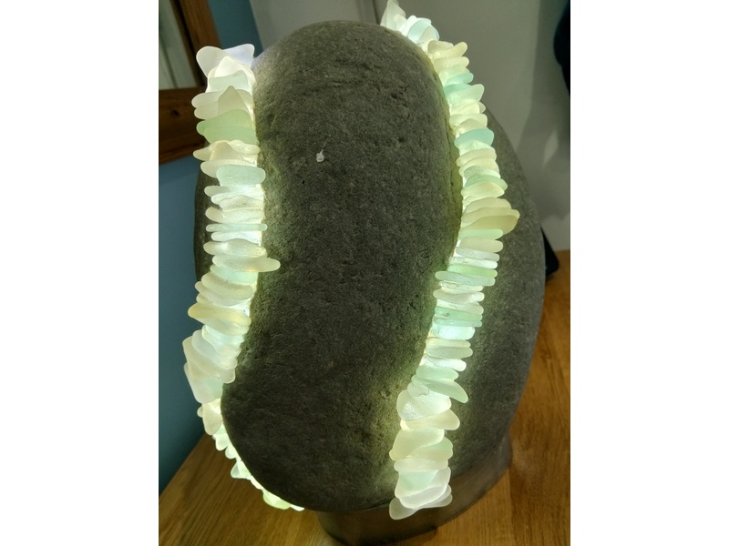 Lamp - Real Beach Stone Lamp Sea Glass  in East Cowes