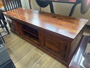 Large wooden tv stand/media storage  in Newport