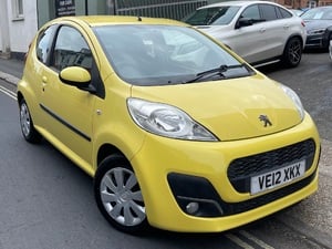 52k Miles Peugeot 107 Urban 1.0l Petrol 3dr Hatchback Finished in Juane Citrus Yellow